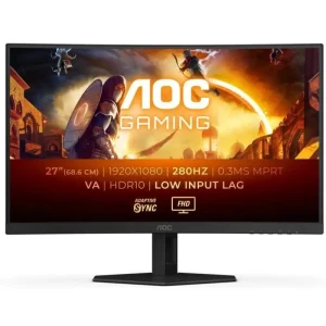 Monitor Gaming 280Hz 27" Curvo AOC C27G4ZXE 0,3ms Fast VA